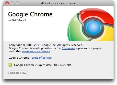 check for updates on google chrome for mac