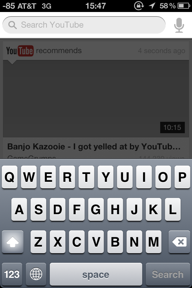 YouTube for iOS - Voice Search