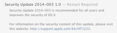 Security Update 2014-003