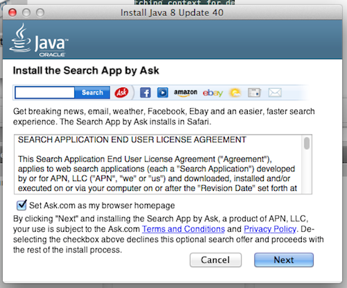 Oracle Bundles Ask.com Adware With Latest Java For Mac