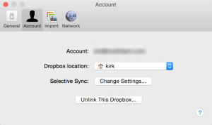 dropbox mac selective sync
