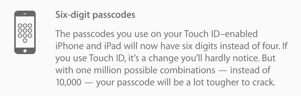 Passcode announcement