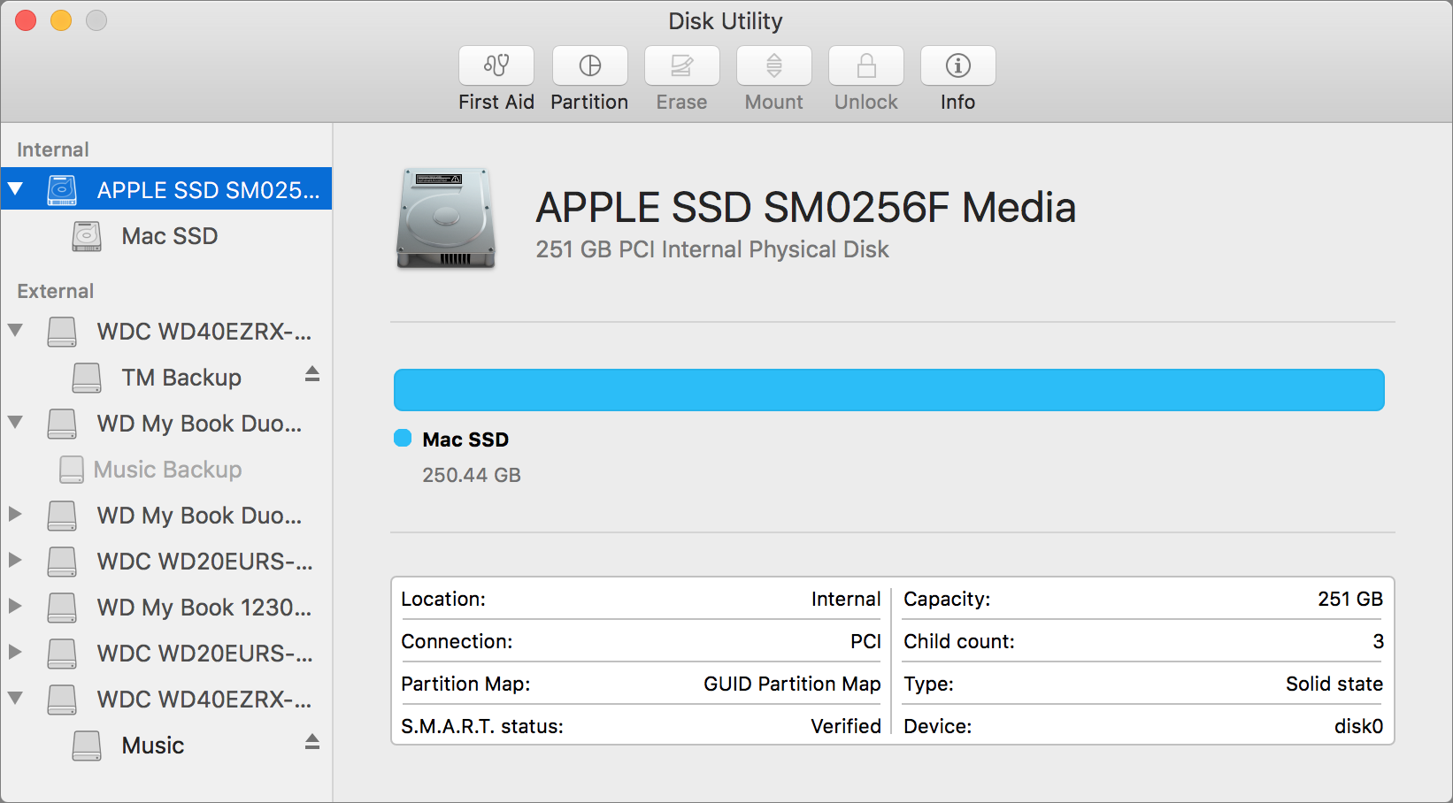 apple disk utility format ssd