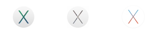 OS X Mavericks Yosemite El Capitan logos