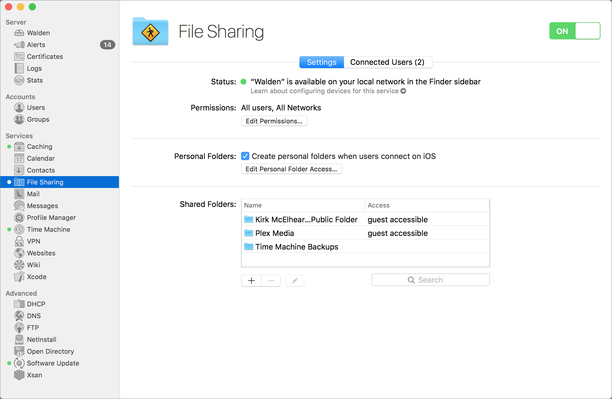 see who is connected to mac file sharing