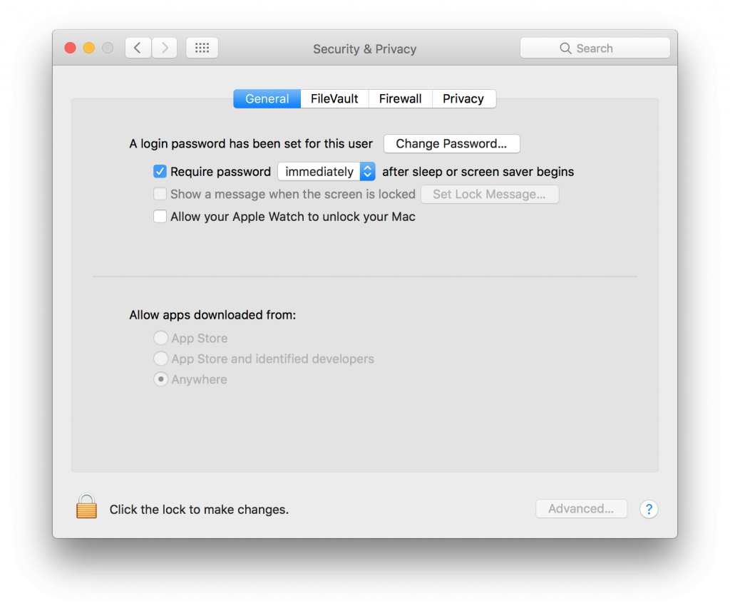 macbook shortcut to lock screen