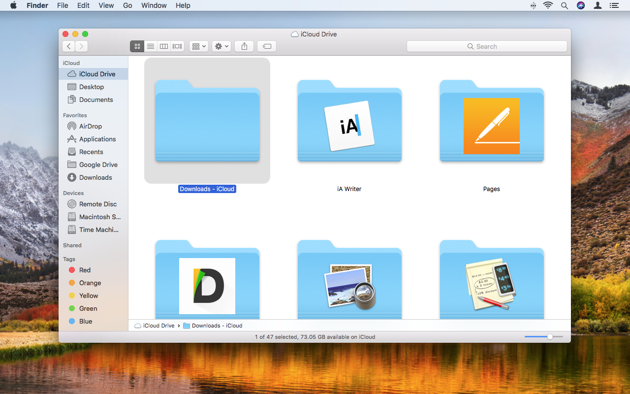 how to download folders from icloud drive to mac