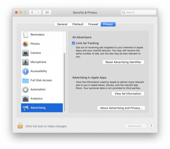 How to reset the Advertising Identifier on your Mac, iOS device, or ...