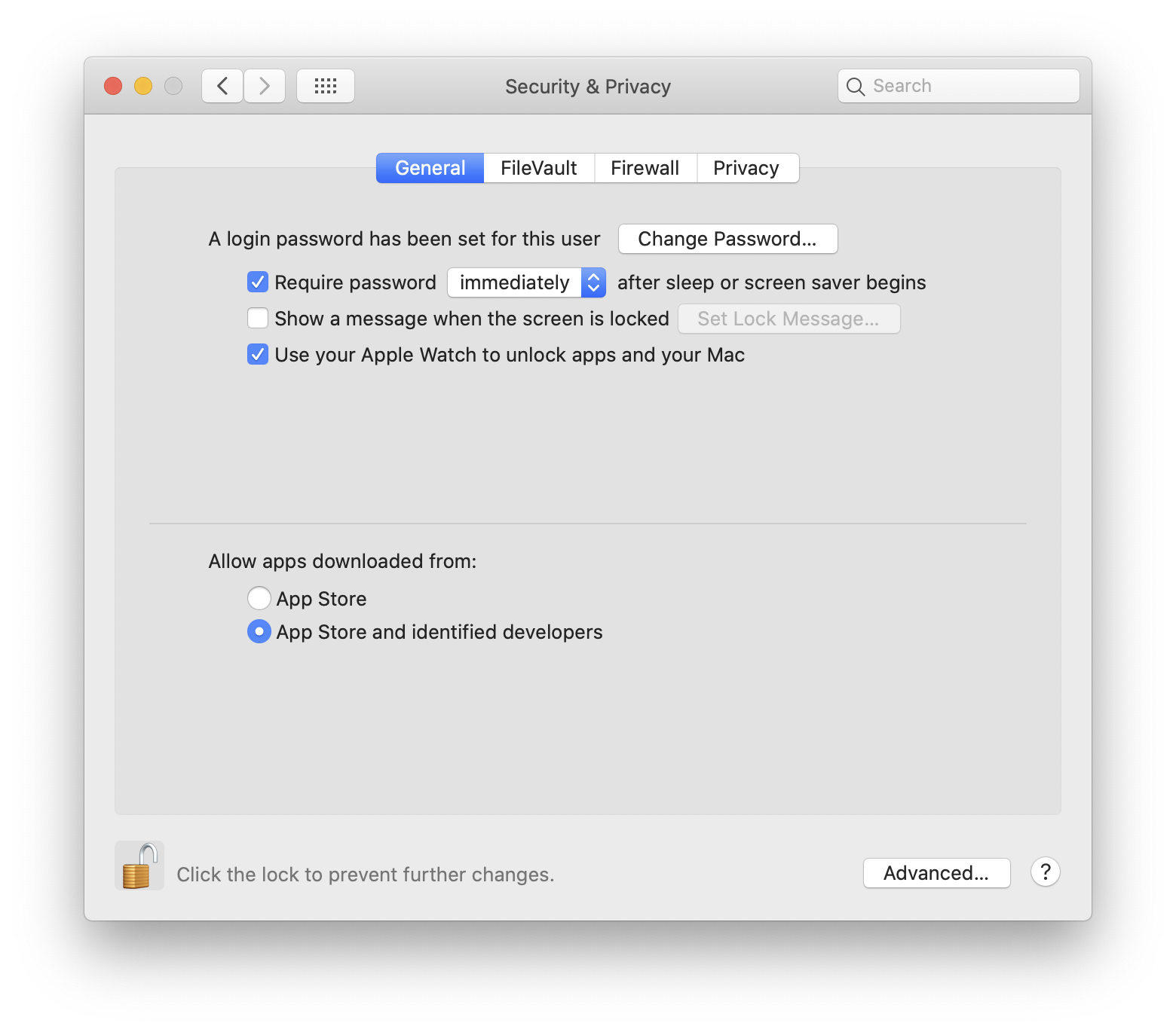how to update my mac laptop password