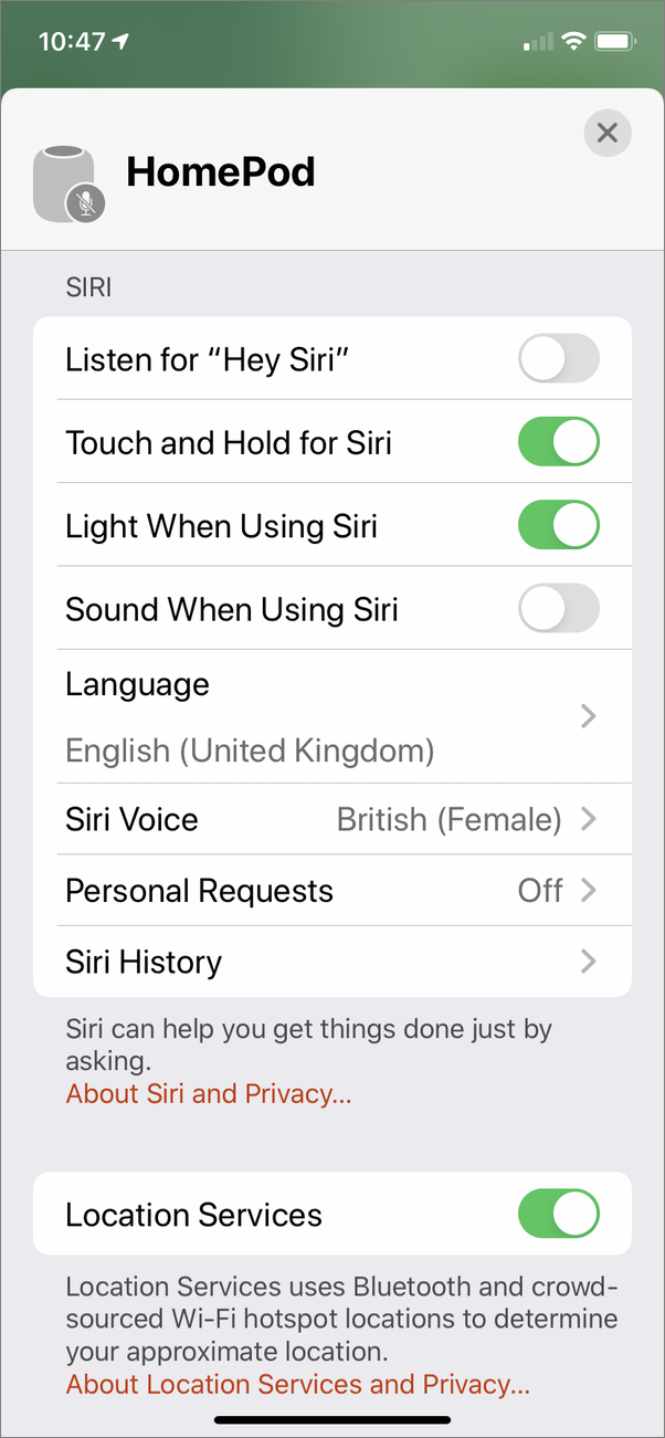 how to change siri voice on homepod