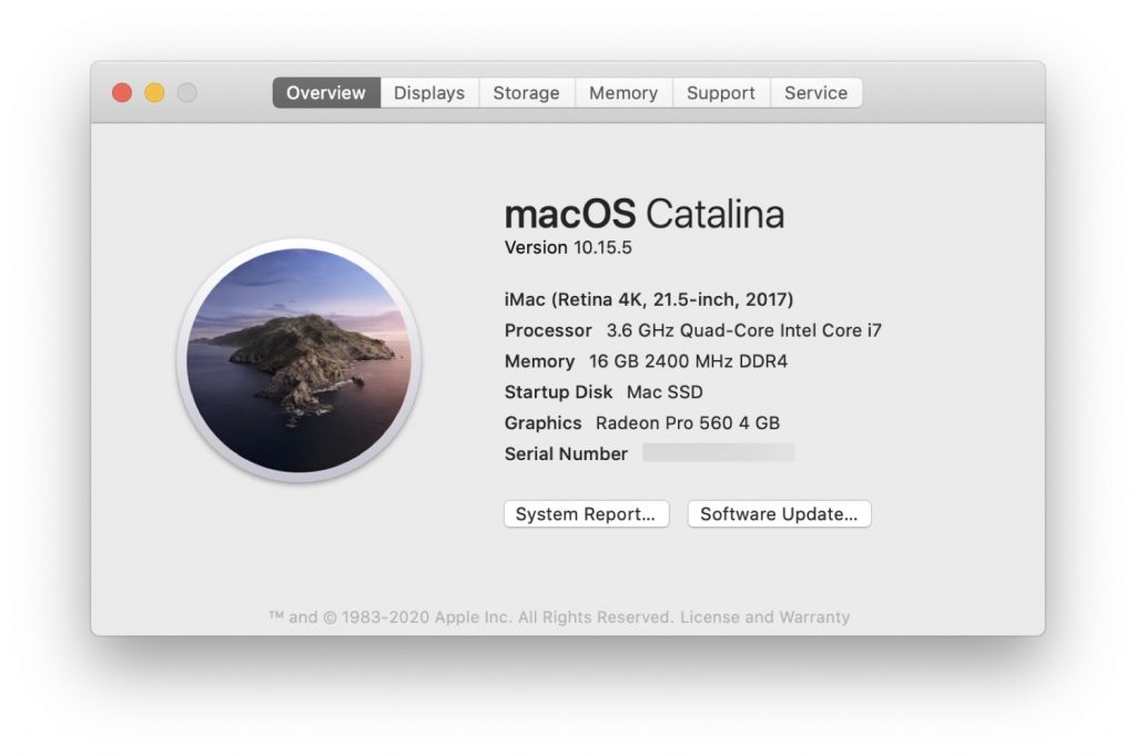 system info mac