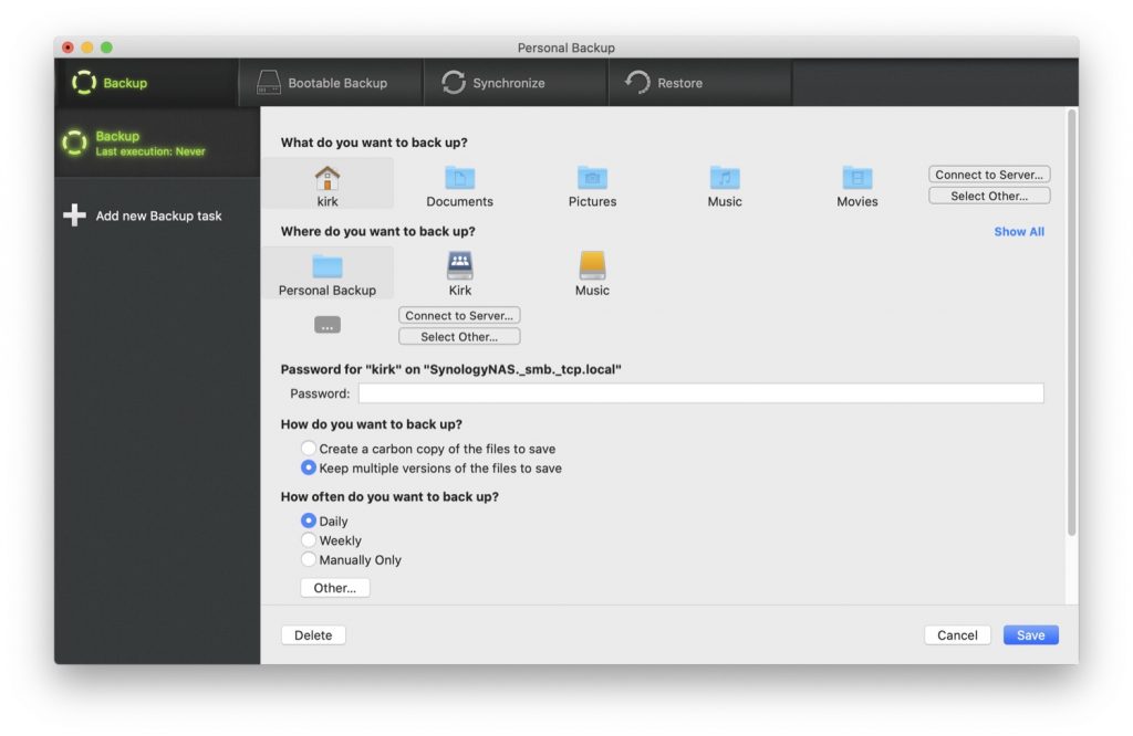 Personal Backup 6.3.7.1 for mac download free