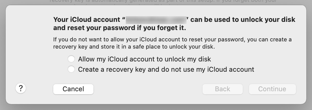 fault value mac recovery key