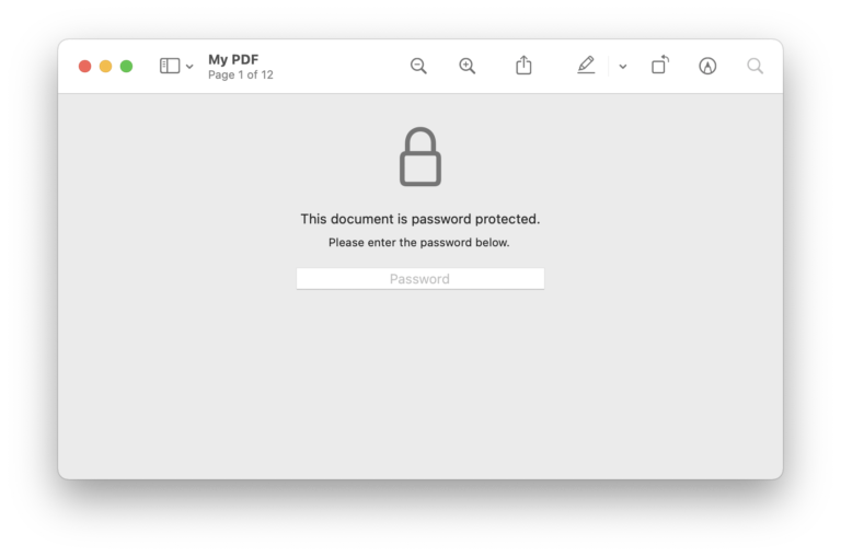 password protect file on mac through terminal