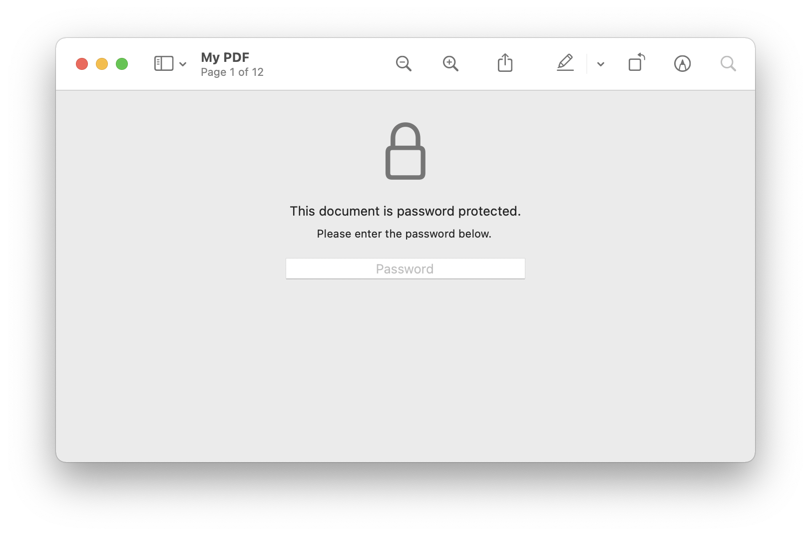 mac password protect pdf