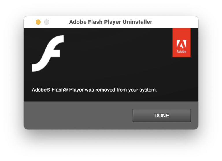 remove flash player mac