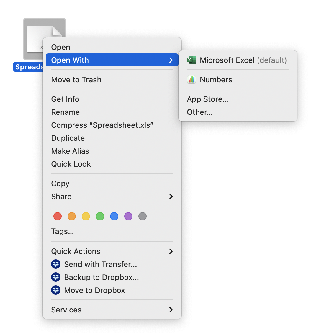open access files in excel for mac