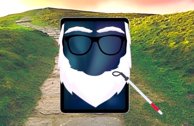 When should you retire your Apple iPad? Is yours unsafe to use? Old tablet with beard, cane, and glasses
