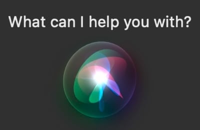 Siri What can I help you with prompt