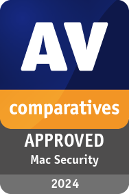 AV-Comparatives APPROVED Mac Security Product Award 2024