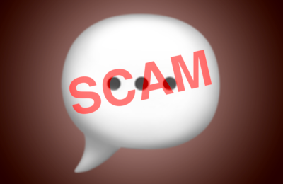 Scam text message iMessage SMS RCS emoji generic